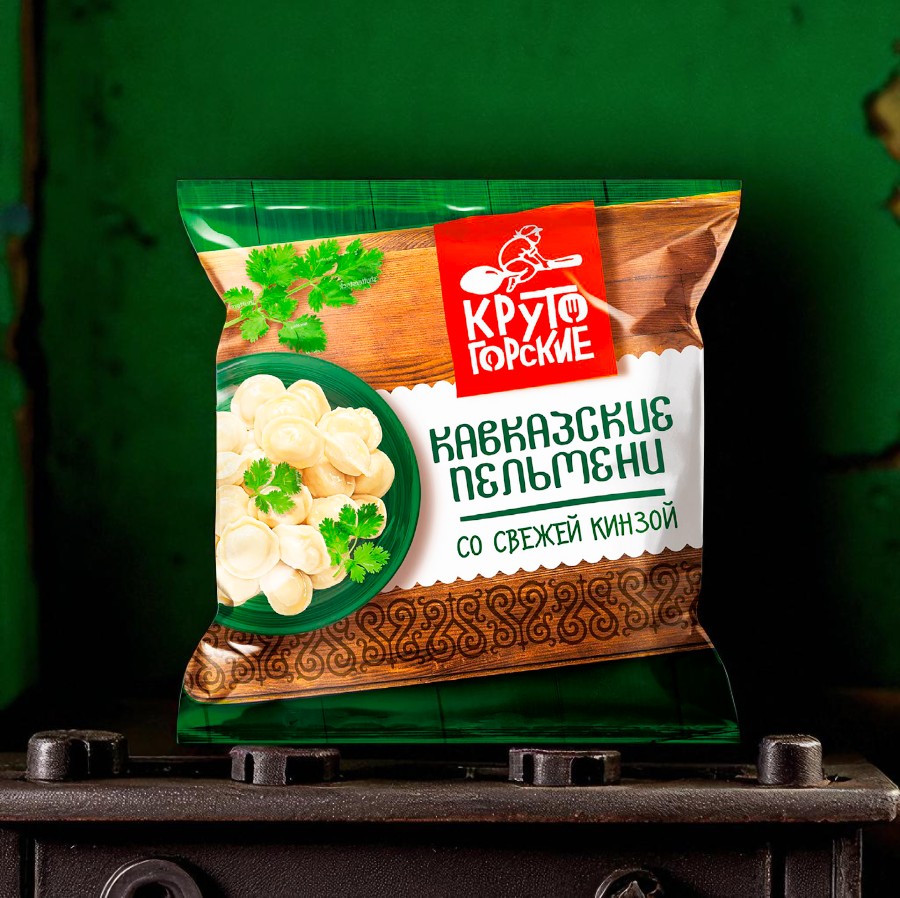 Пельмени Крутогорские Кавказские с кинзой 700г новинка