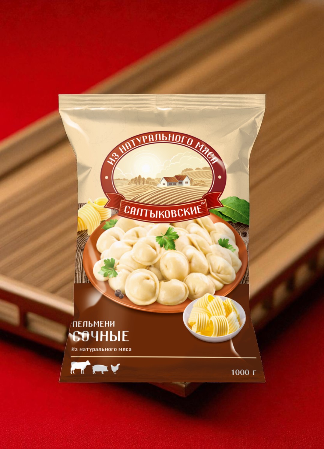 Пельмени ТМ Салтыковские сочные 1000г