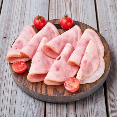 Деликатесная с мясом индейки ветчина (320 гр.шт.) вес упак.