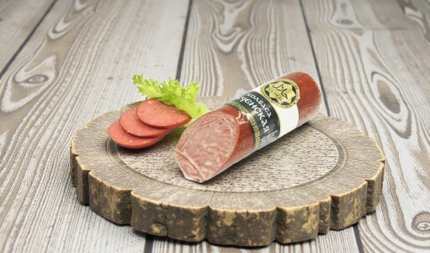 Чеченская колбаса п/к в/у (порц 280гр.шт.) вес упак.