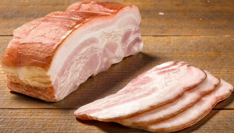 Грудинка Домашняя к/в (300гр.шт.) в/у вес упак