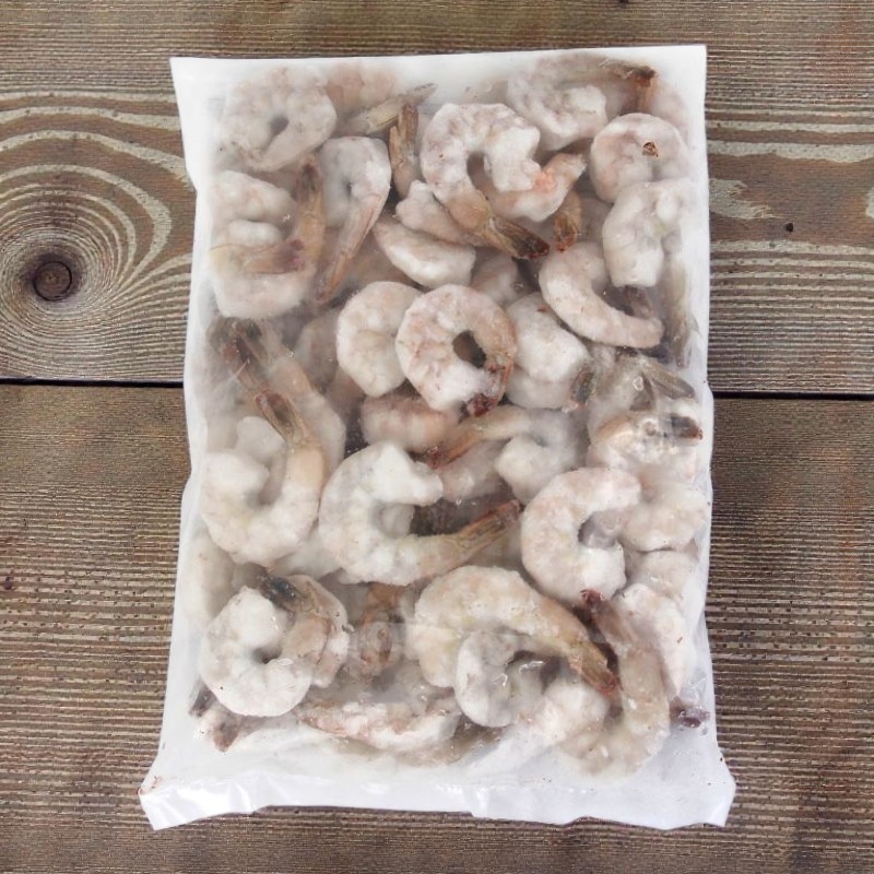 Креветка Ваннамей королевская очищ. с хвостом (0,93 кг – чистый вес) шт. вес упак