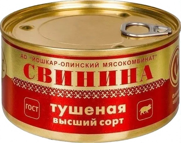 Свинина тушеная ГОСТ в/с 325г. Люкс Волжский МК