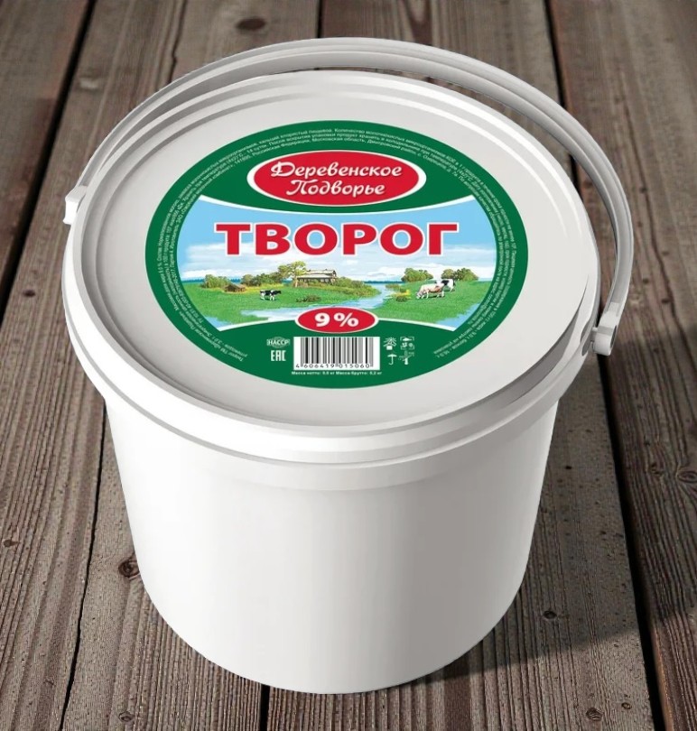 Продукт творожный Деревенский Т 28% 5кг/коробка