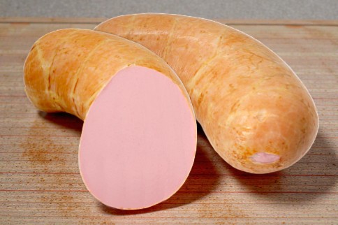 Нежная вареная колбаса вес упак (без шпика) 110-115