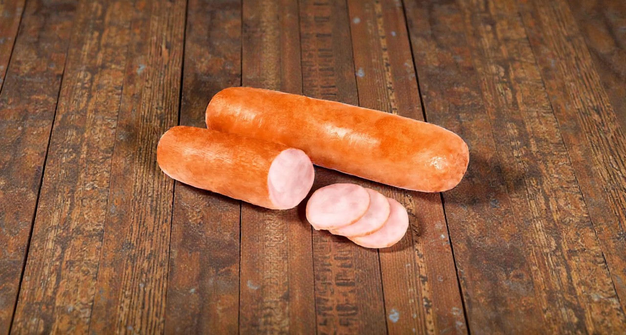 Куриная вареная колбаса (500 гр.шт.) вес упак (без шпика)