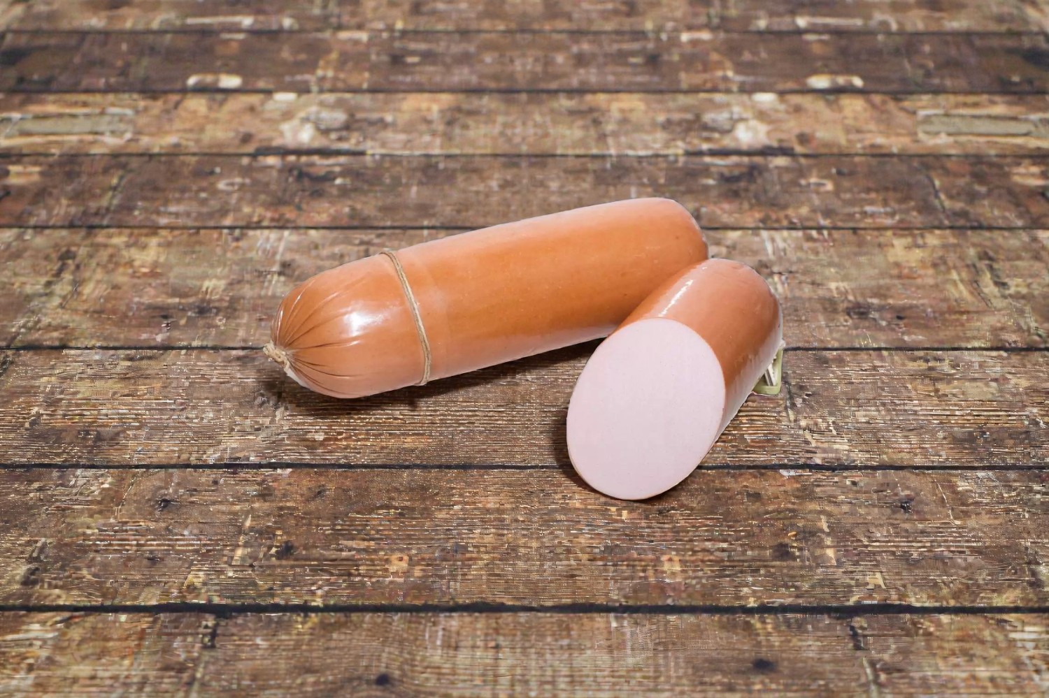 Нежная вареная колбаса вес упак (без шпика)