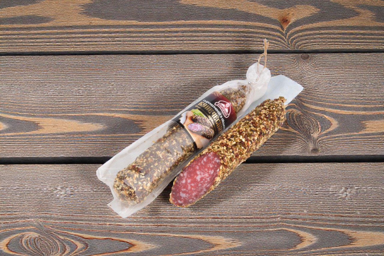 Колбаса Гурманика с/к в обсыпке 0,24кг (Д)