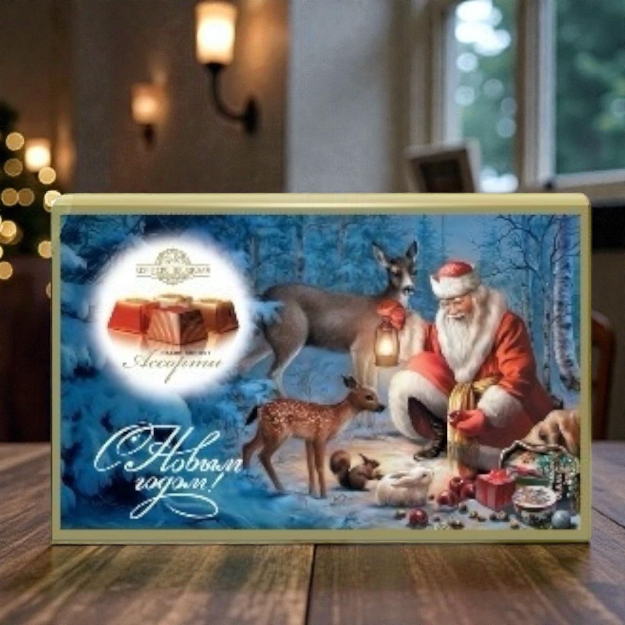 Дед мороз и лесные животные 0,240 гр