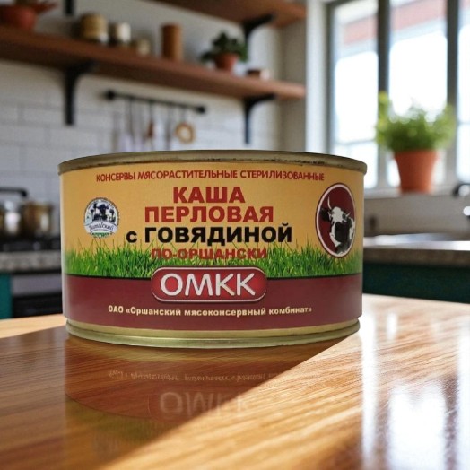 Каша перловая с говядиной ОАО “Оршанский МК” 325г