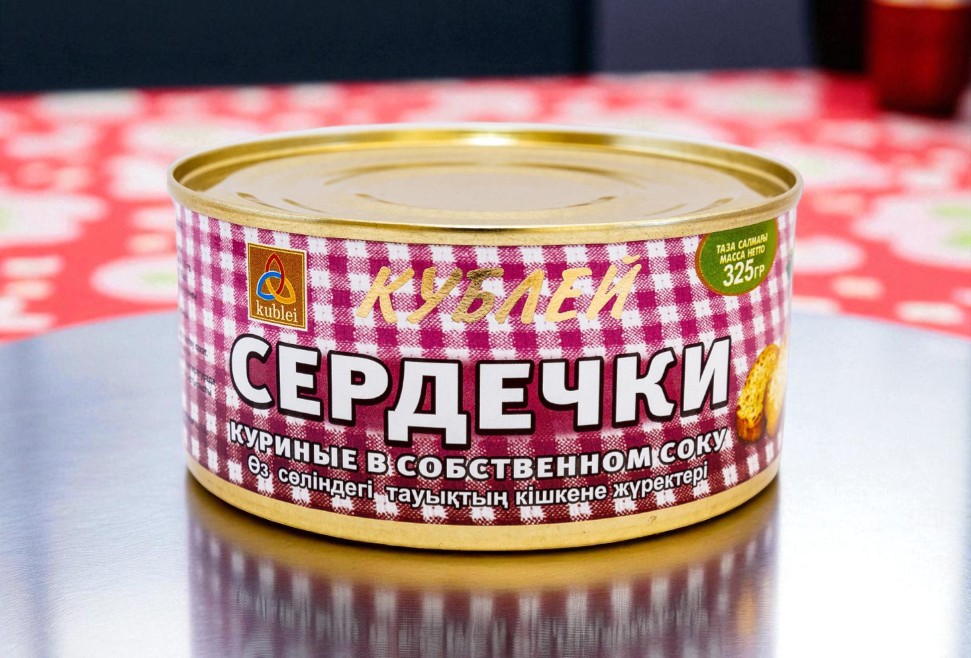 Сердце “Кублей” куриное в с/с 325г ж/б