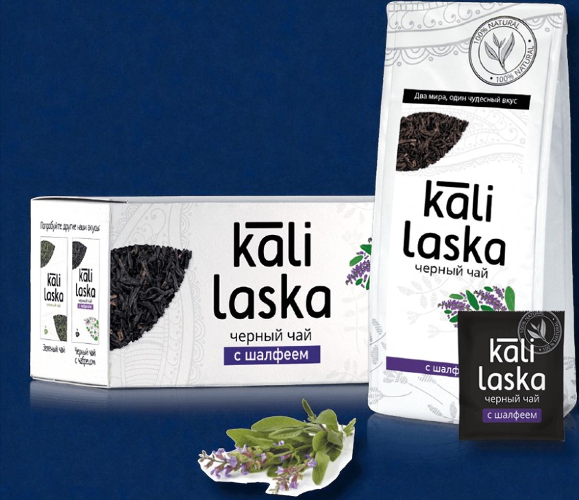 Чай “Kali Laska” черн.байховый с шалфеем 50г саше