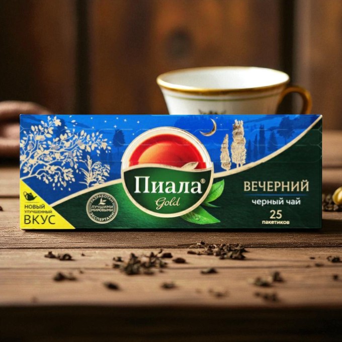 Чай “Пиала Gold” Вечерний 25х1,5г