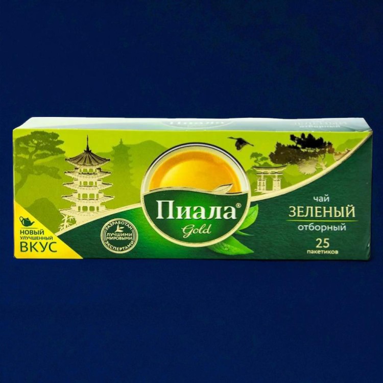 Чай “Пиала Gold” зеленый 100х1,5 г