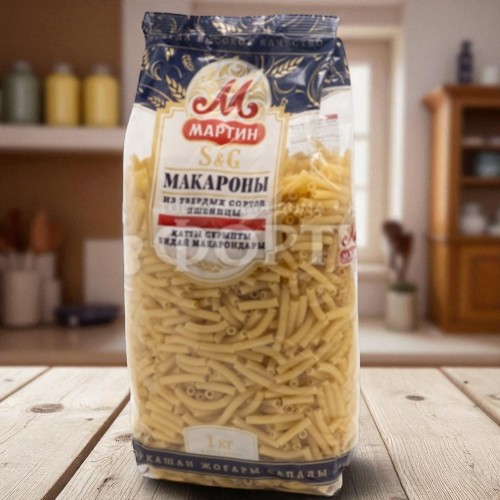 Макароны Мартин Рожки соломка 1,0 кг