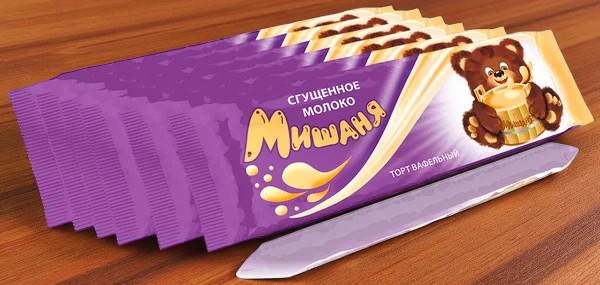 Торт вафельный “Мишаня” со сгущ.молоком 220 г