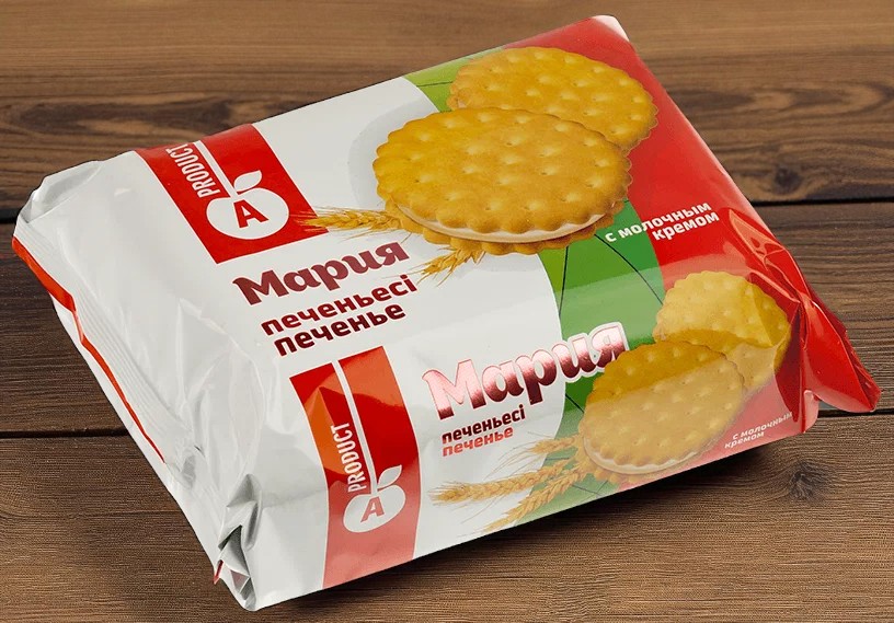 Печенье “Мария” с мол.кремом 360г