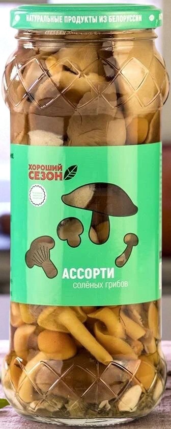 Ассорти из соленых грибов “Хороший сезон” 350 мл