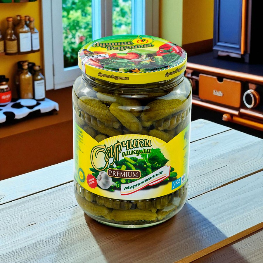 Огурчики маринов. пикули PREMIUM “Лучшие рецепты” 440мл