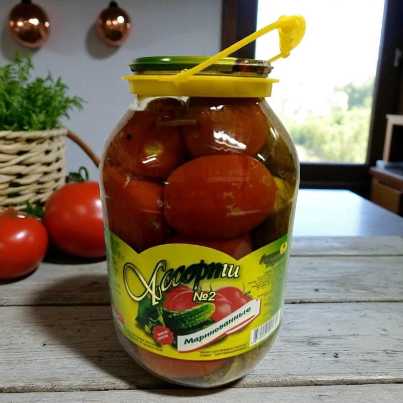 Ассорти №2(томаты,огурцы) маринов. “Лучшие рецепты” 2,0 л