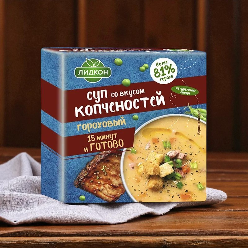 Суп гороховый со вкусом копченостей 200 г