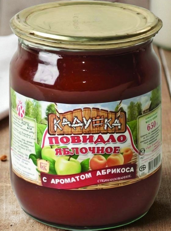 Повидло Яблочное с ароматом Абрикоса 600г ст/б