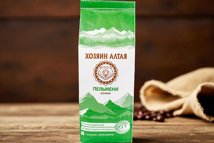 Пельмени “Сочные” “Хозяин Алтая” 0,8кг