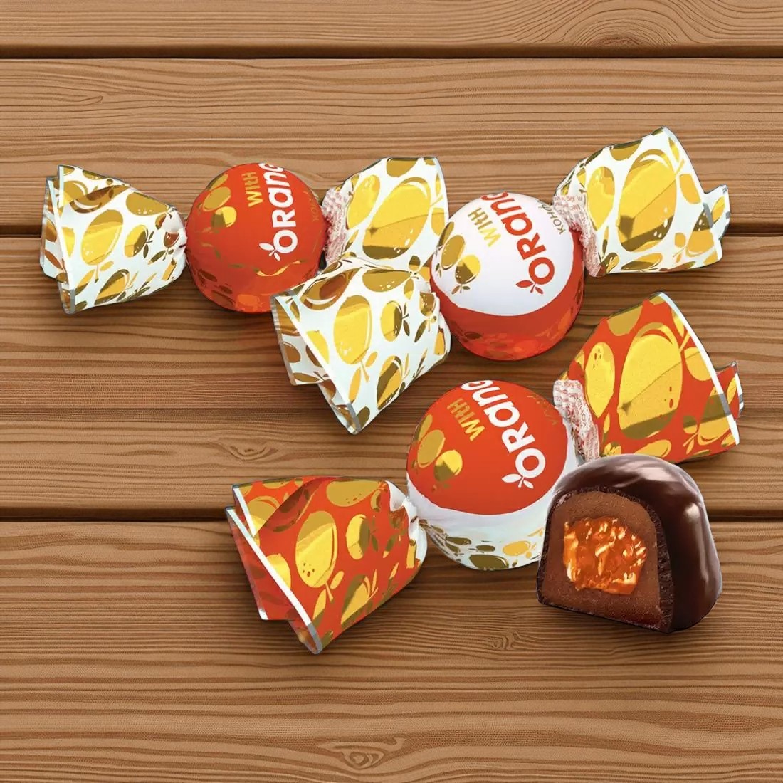 Конфеты “With orange” 1,3 кг