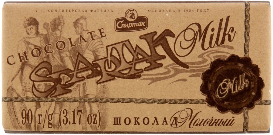 Шоколад “СПАРТАК Молочный 85г