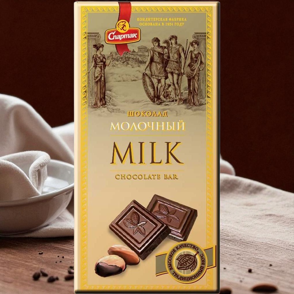 Шоколад “СПАРТАК молочный” 90г