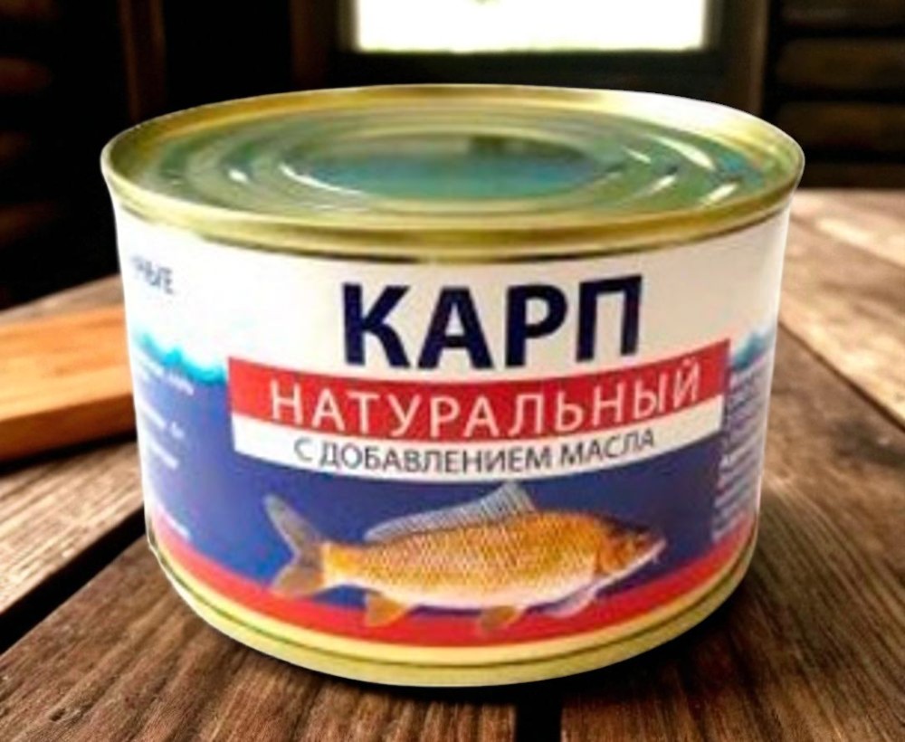 Карп натур. в масле 230г