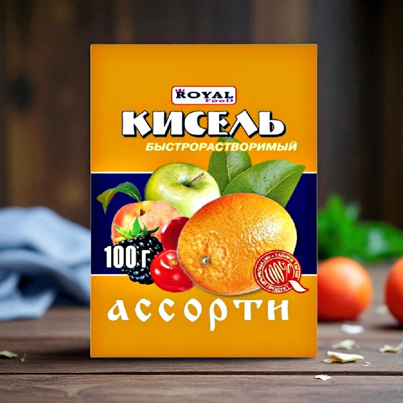 Кисель быстрораств. Ассорти 100г