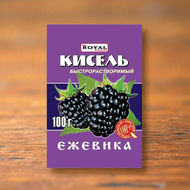 Кисель быстрораств. Ежевика 100г