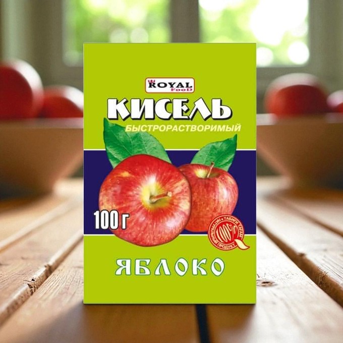 Кисель быстрораств. Яблоко 100г