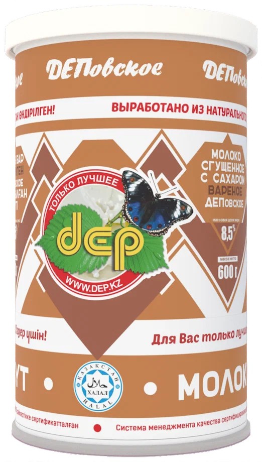 Молоко сгущ. ВАРЕНОЕ “ДЕП” 8,5% 600г ж/б