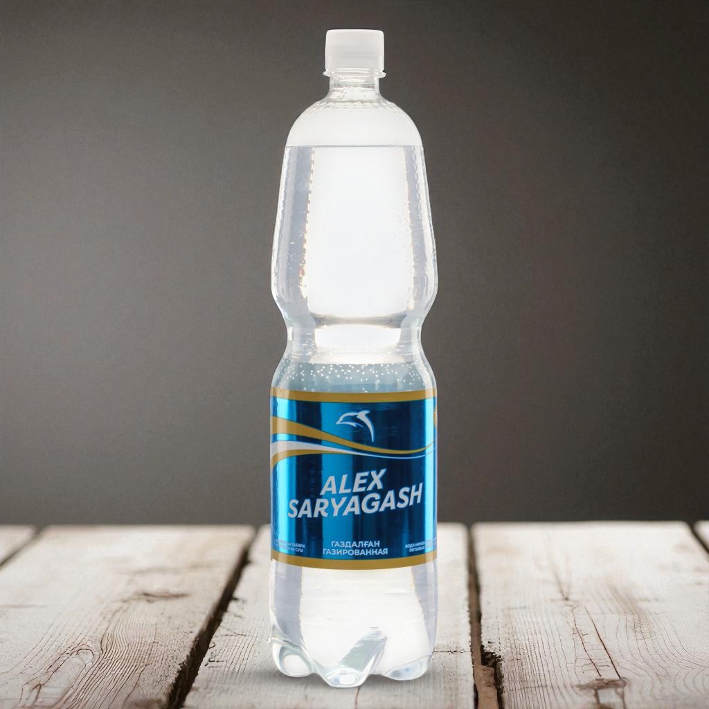 Вода Минеральная газированная “Сарыагаш” 1,5л