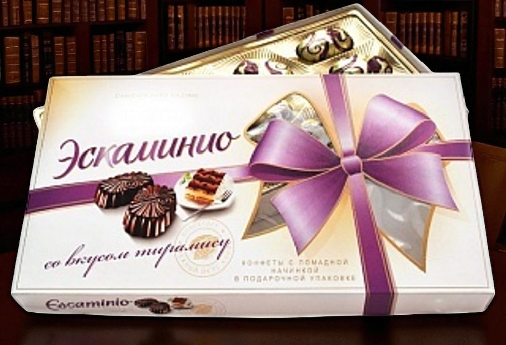Конфеты ЭСКАМИНИО вкус тирамису 141г