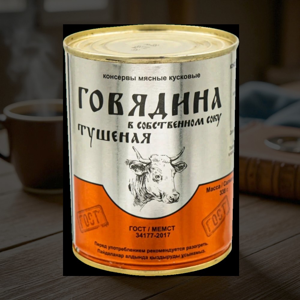 Говядина туш. в/с 338г ГОСТ
