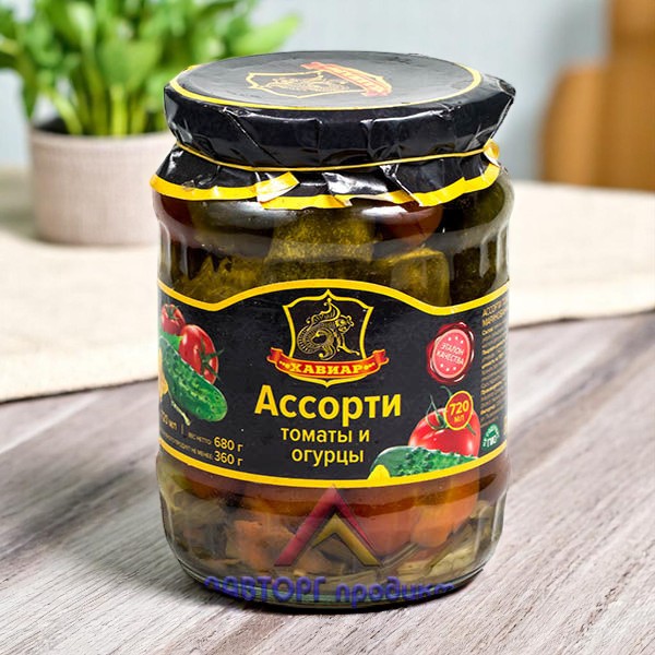 Ассорти томаты и огурцы марин. ст/б