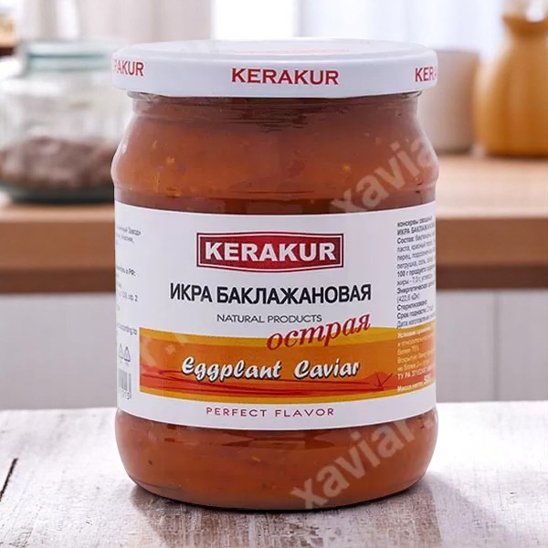 Икра баклажанная острая 500г