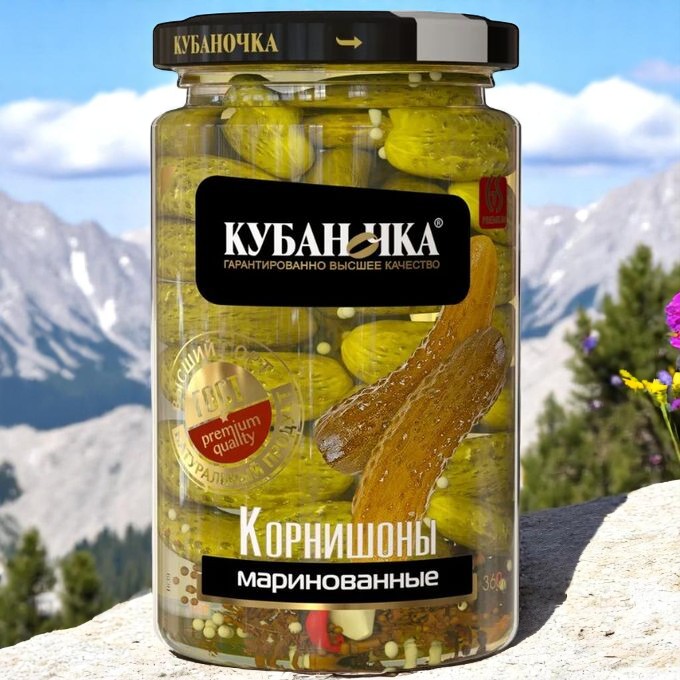 Корнишоны марин. 3-6см ст/б 360гр
