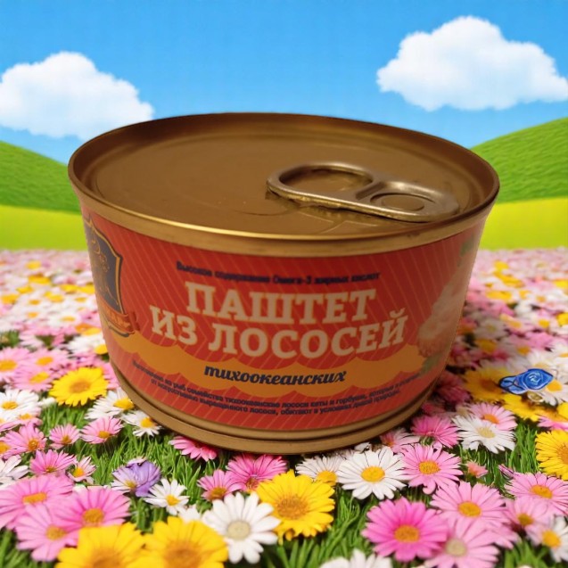 Паштет из лососей тихоокеан. 125г