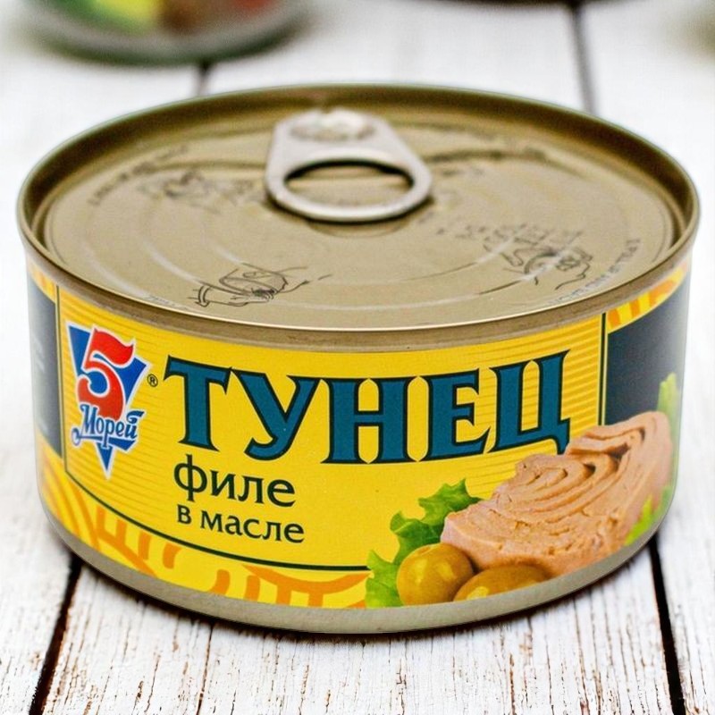Тунец Филе в масле 185г