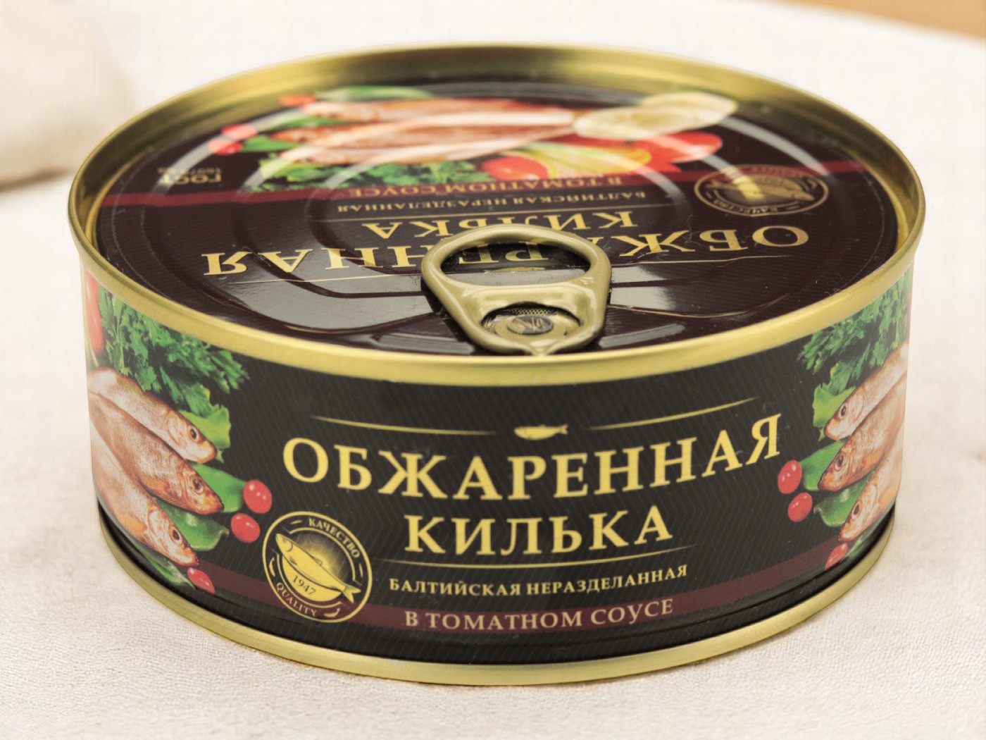 Килька балт.обжар. в т/с ключ, лит. ЧЕРНАЯ 240г