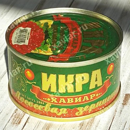 Икра лососевая зернистая (пластик) ГОРБУША 500г