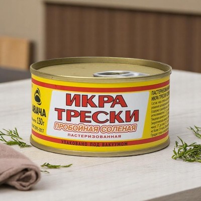 Икра пробойная трески сол. ж/б 130г