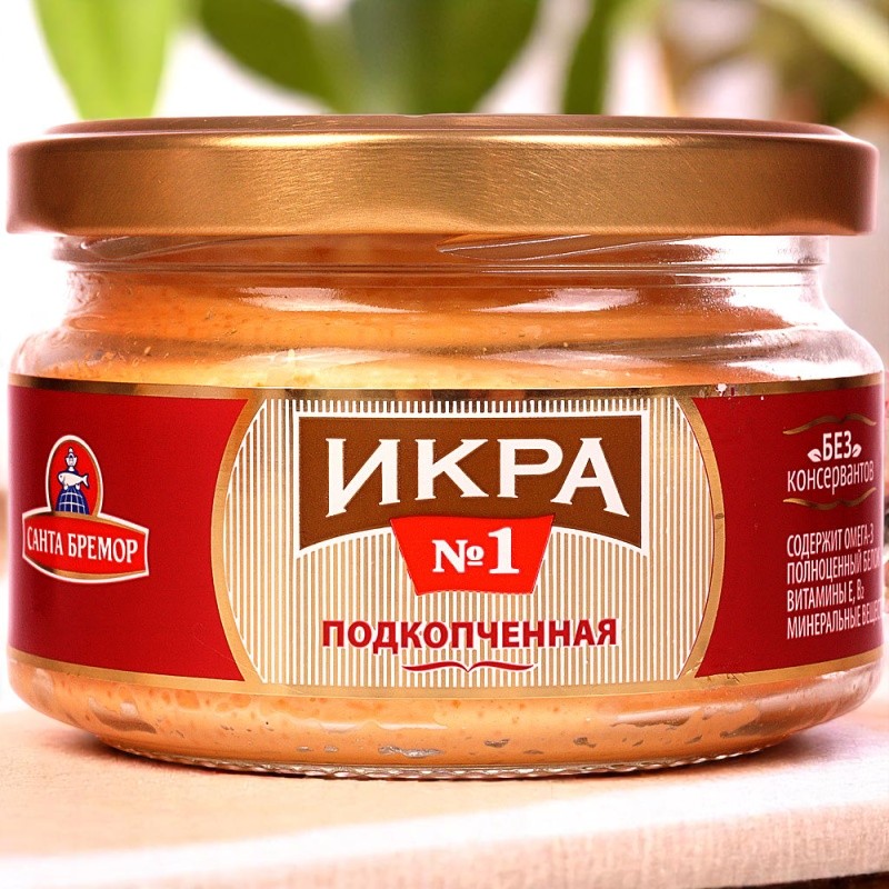 Икра деликат. мойвы “Икра №3” подкопченная 180гр