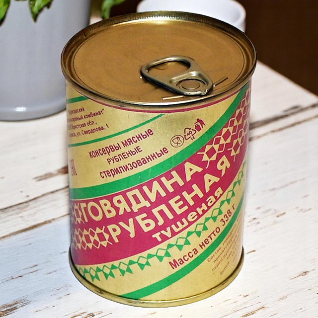 БЕРЕЗА Говядина рубленая тушёная в/с 338гр