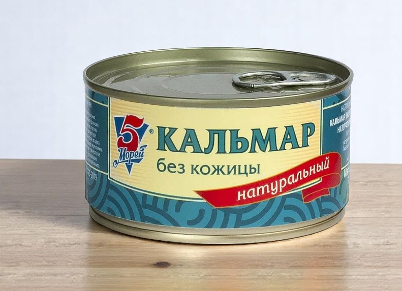Кальмар нат. без кожицы 185г