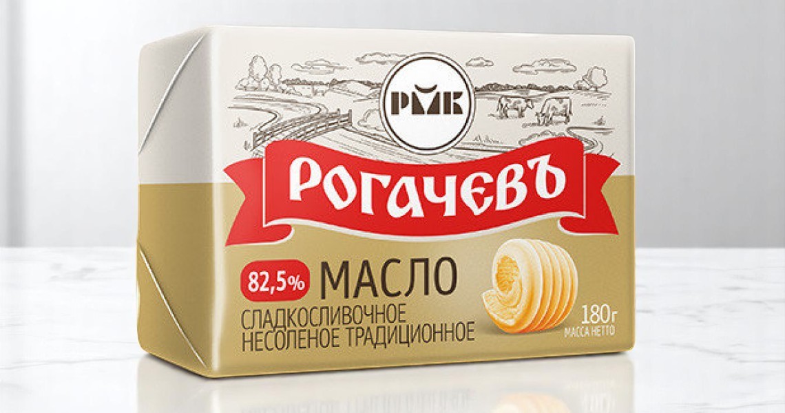 Масло традиц.Сливочное “Рогачев” 82,5% 180г